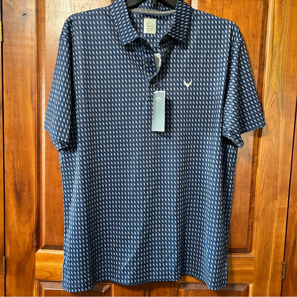 Callaway Men's Opti-Dri Large Golf Polo Shirt CGKSFOD5 Peacoat X-large